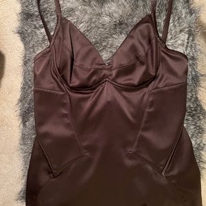 Just Cavalli brown corset top!